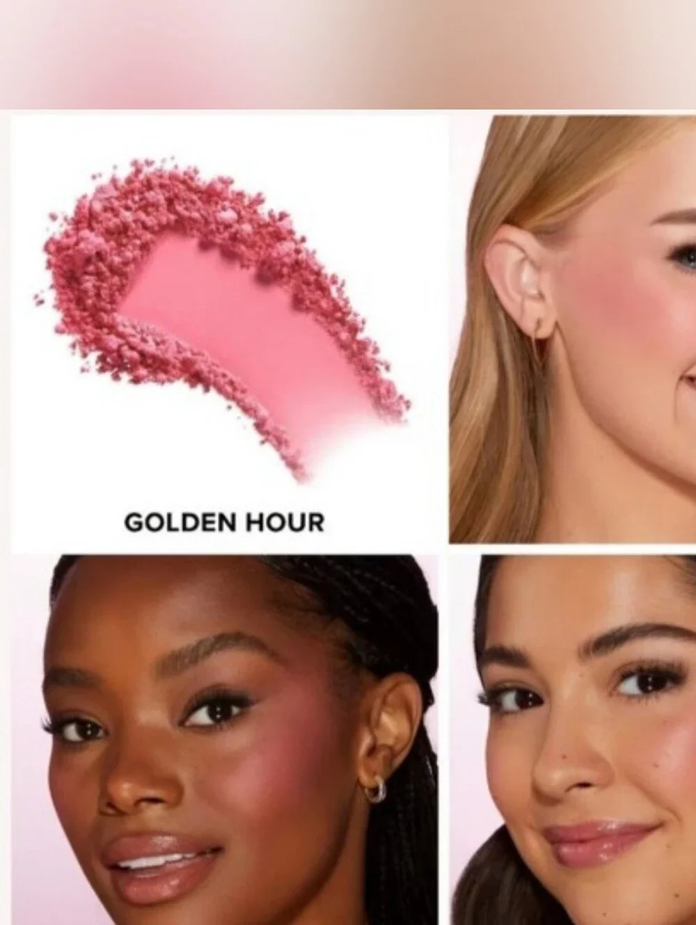 Too Faced Cloud Crush Blush In Golden Hour & an IBY Brush